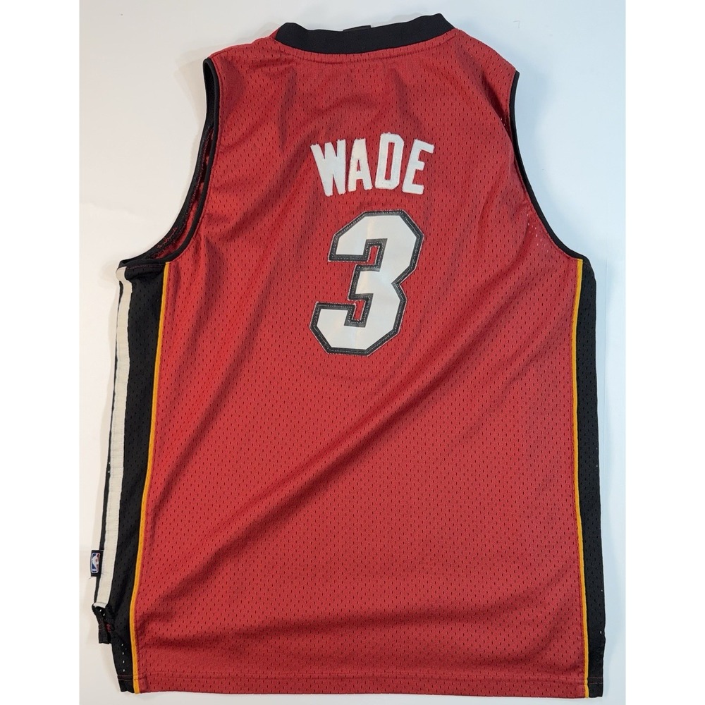 Dwyane Wade Miami Heat Jersey Reebok NBA Red Swingman Kids XL #3